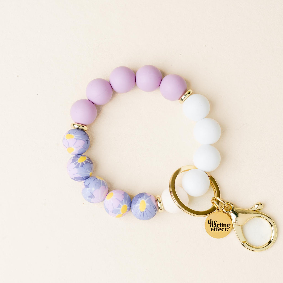 Lilac Bloom Hands-Free Keychain Wristlet