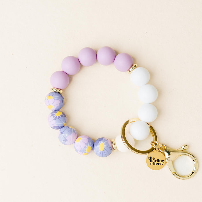 Lilac Bloom Hands-Free Keychain Wristlet