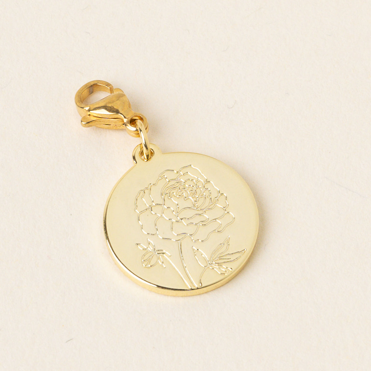 September Jewelry Birth Flower Charm Gold