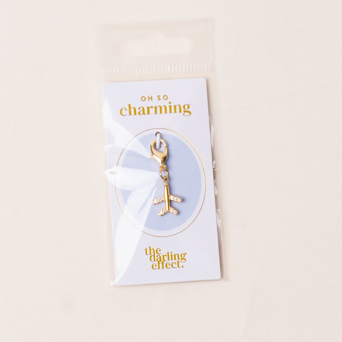 Plane Jewelry Charm Gold