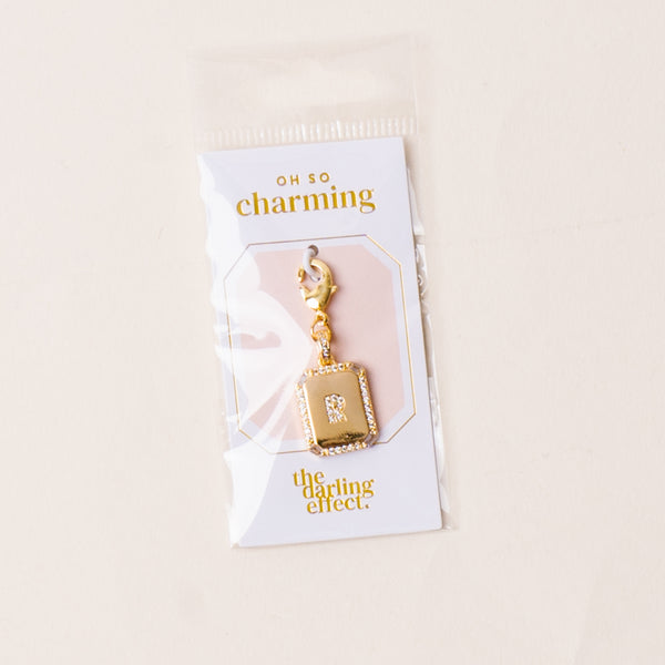 R Jewelry Charm Initial Letter Gold