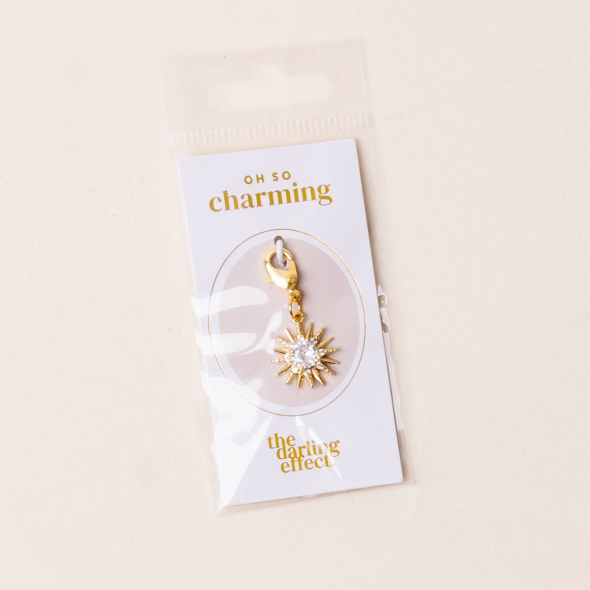 Star Burst Jewelry Charm Gold