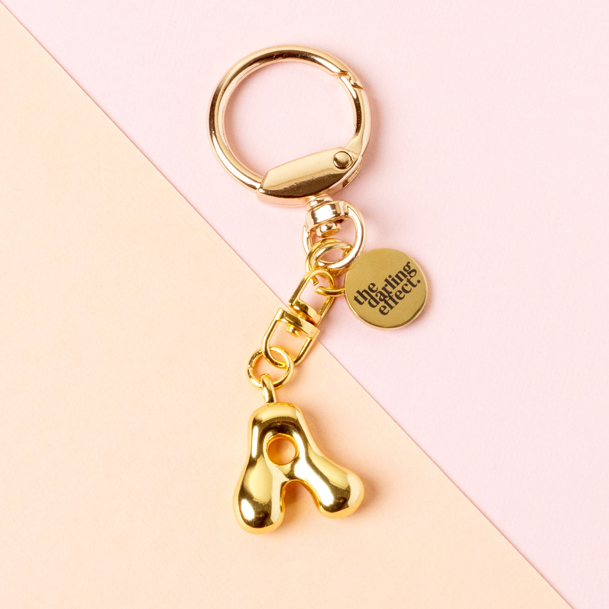 A Bubble Letter Keychain Bag Charm