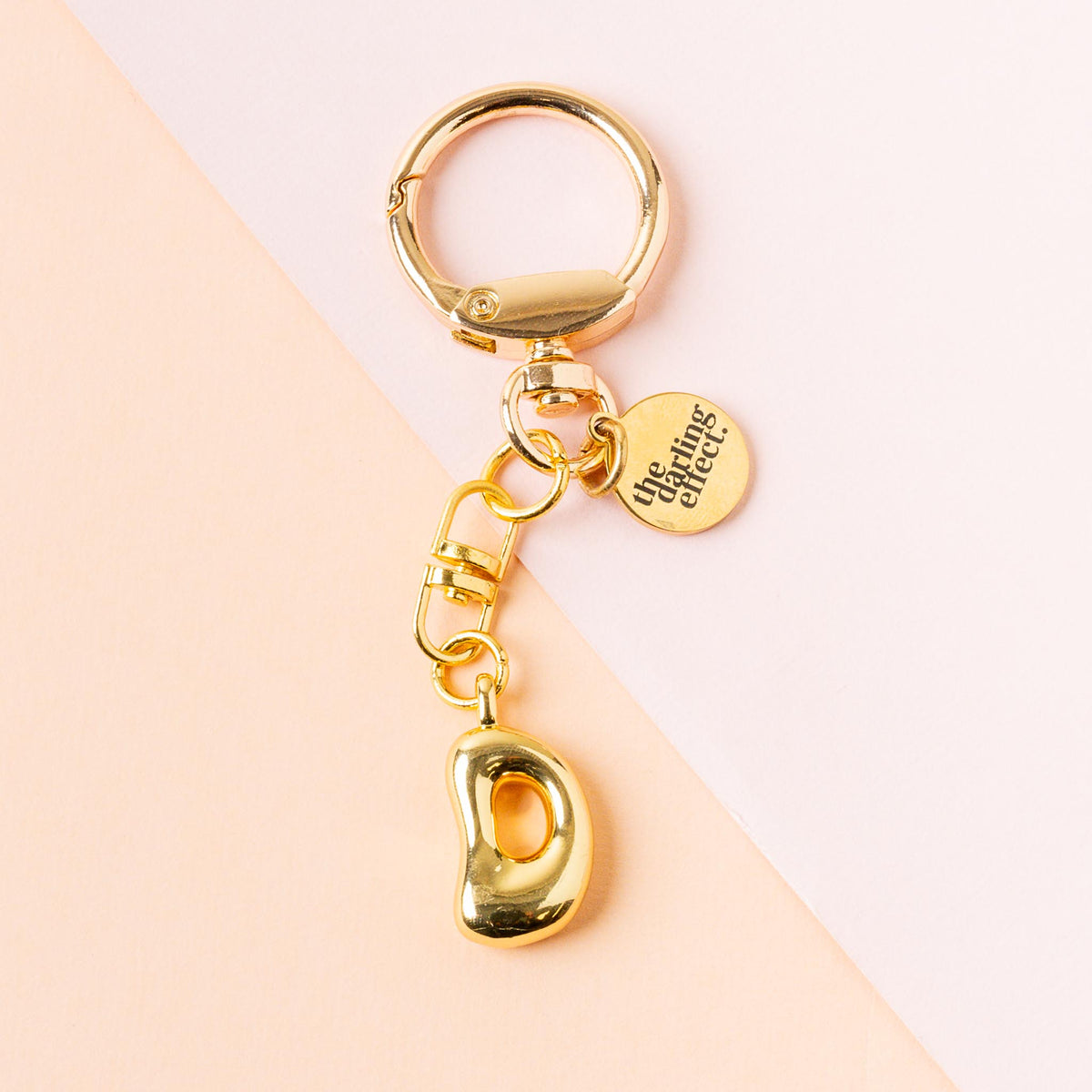 D Bubble Letter Keychain Bag Charm