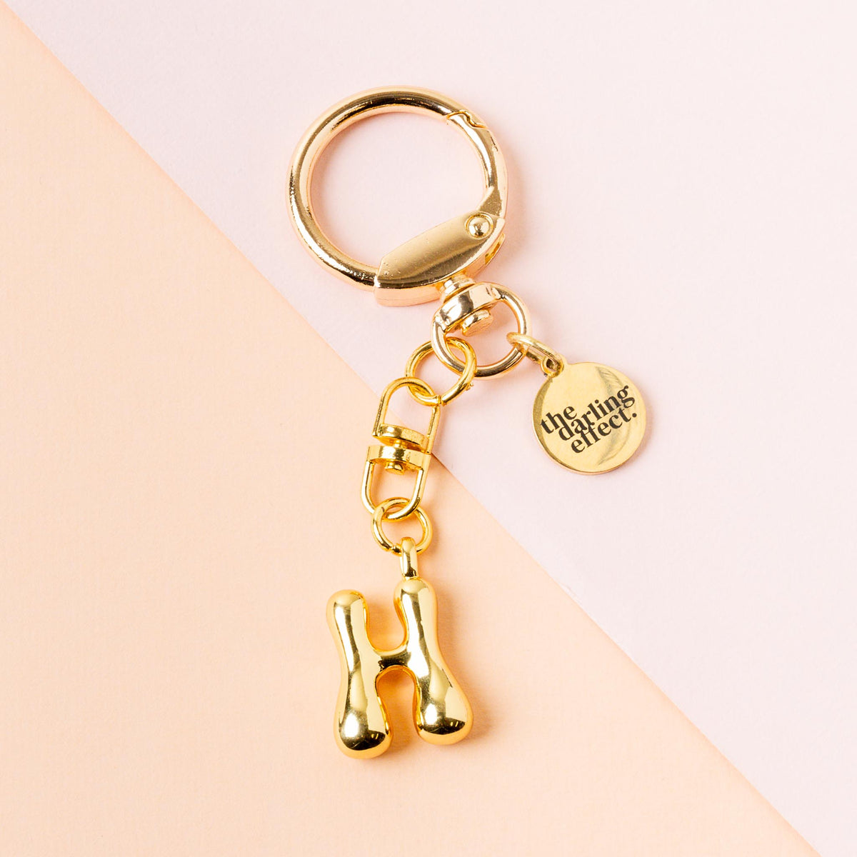 H Bubble Letter Keychain Bag Charm