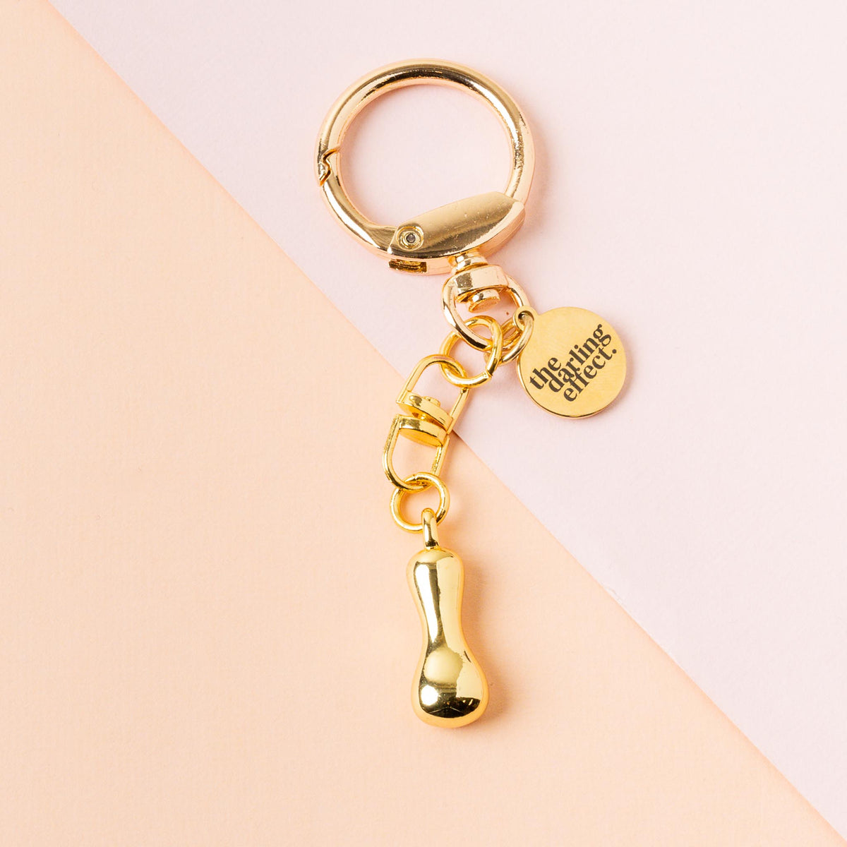 I Bubble Letter Keychain Bag Charm