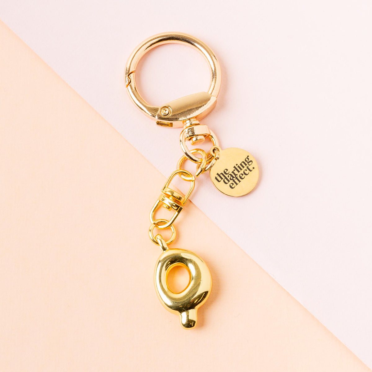 Q Bubble Letter Keychain Bag Charm