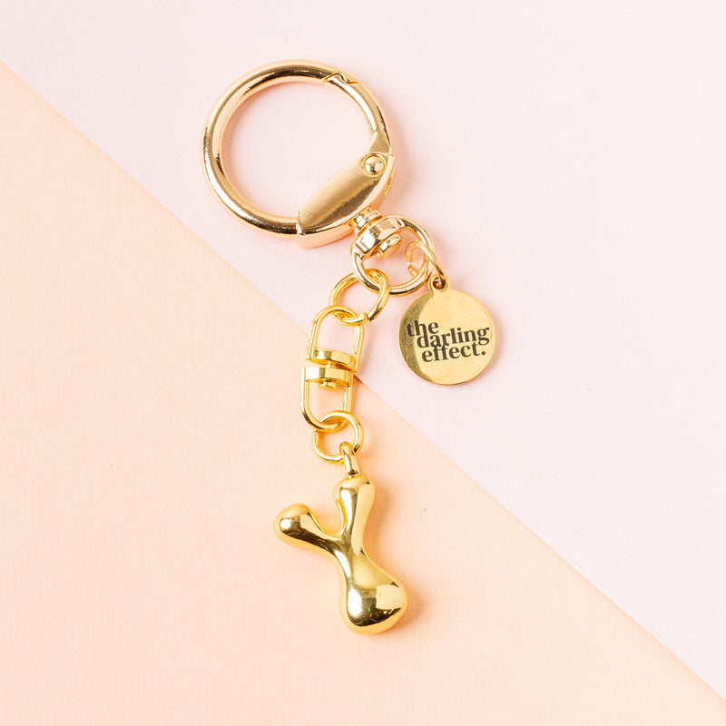 Y Bubble Letter Keychain Bag Charm