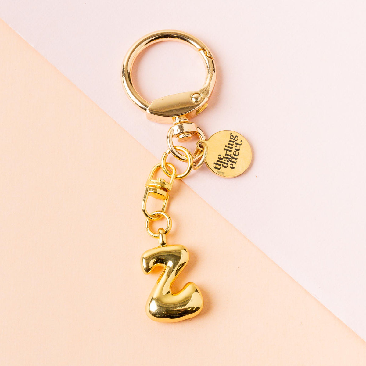 Z Bubble Letter Keychain Bag Charm