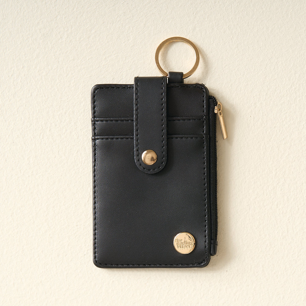 Solid Keychain Card Wallet