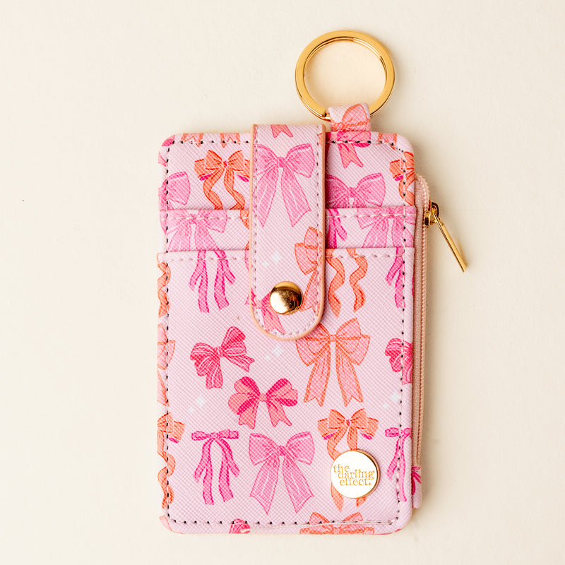 Blushing Bows Keychain Wallet