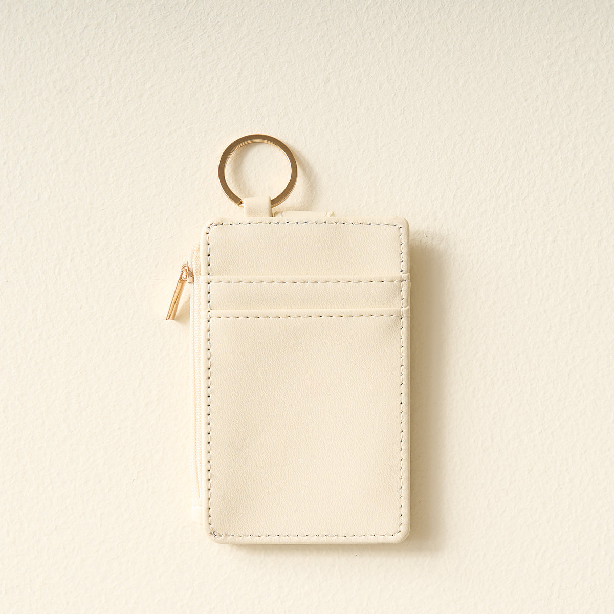 Cream Keychain Wallet