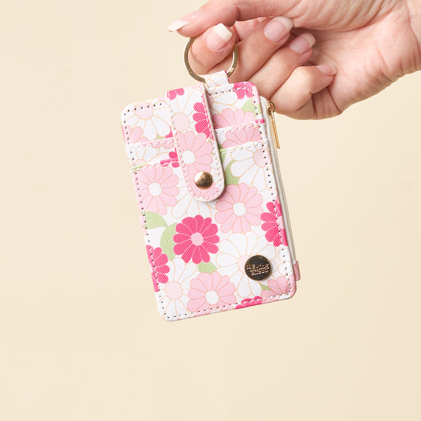 Daisy Craze Hot Pink Keychain Wallet