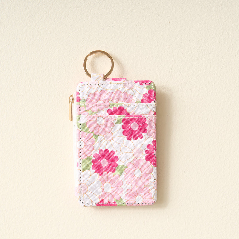 Daisy Craze Hot Pink Keychain Wallet