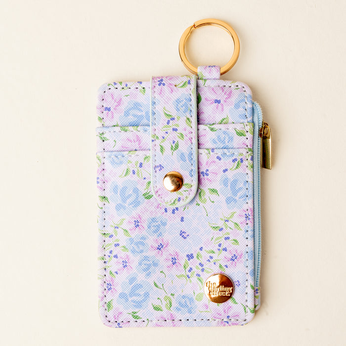 Secret Garden Blue Keychain Wallet