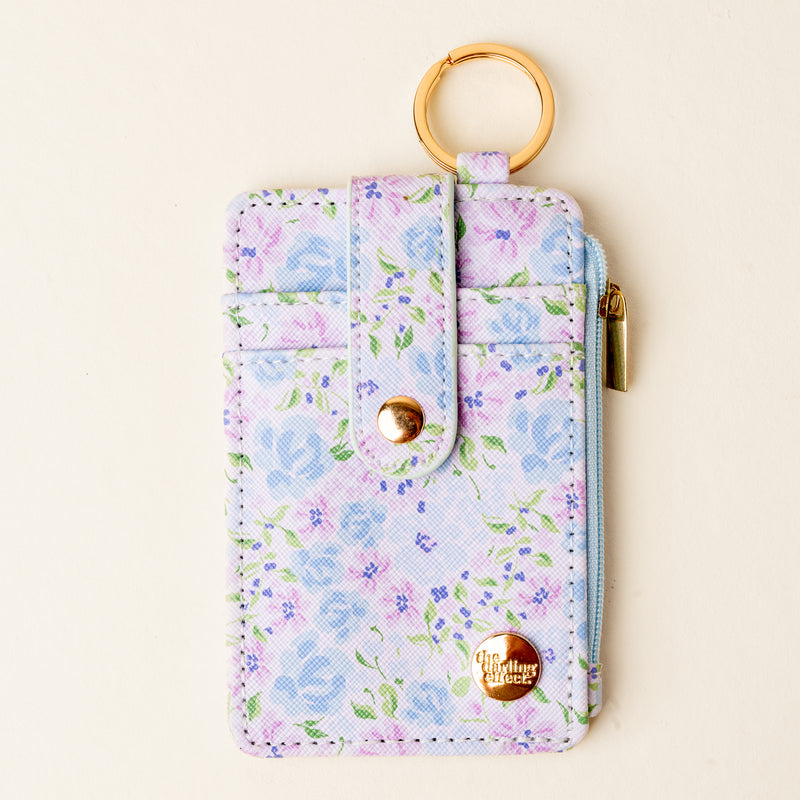 Secret Garden Blue Keychain Wallet