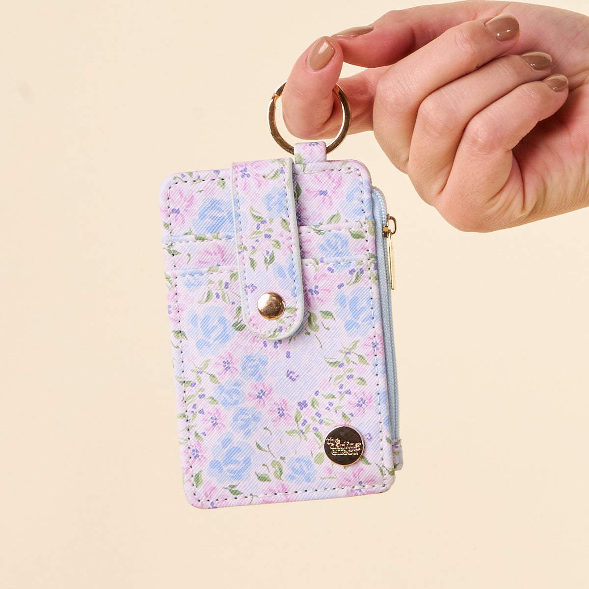 Secret Garden Blue Keychain Wallet