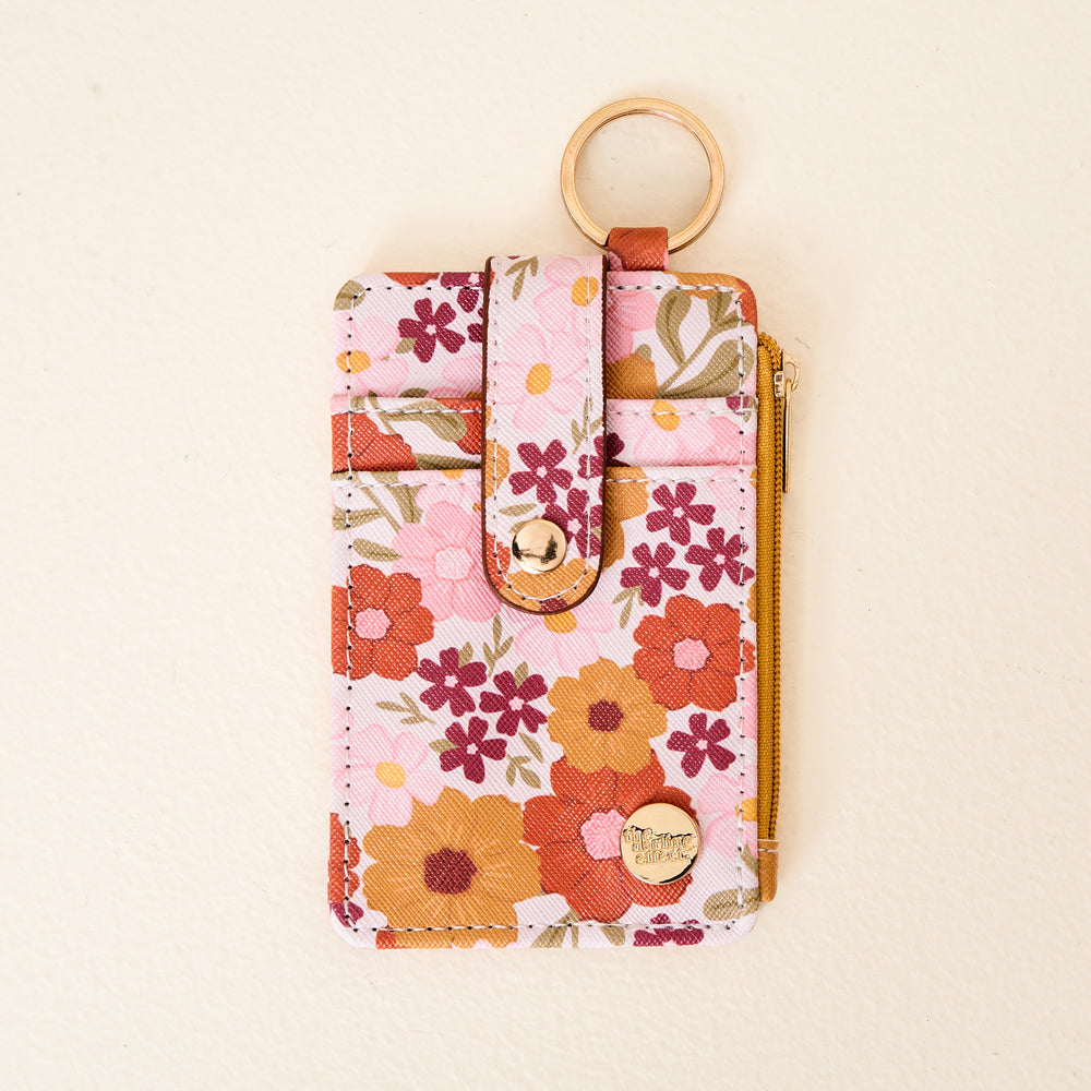 Wild About You Cream Keychain Wallet