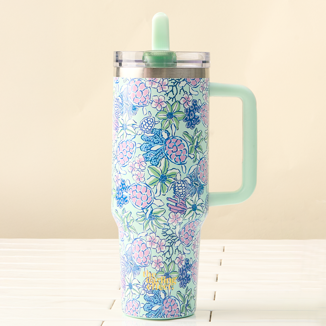 Coastal Cove 40 oz Lifestyle Flip Straw Tumbler