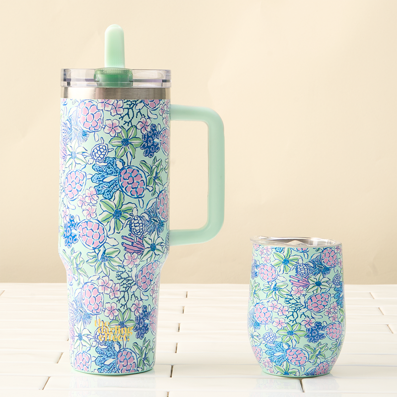 Coastal Cove 40 oz Lifestyle Flip Straw Tumbler