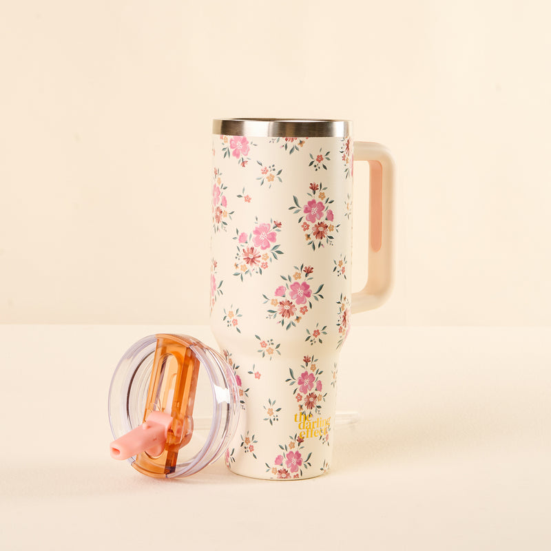 Endless Daydream Cream 40 oz Lifestyle Flip Straw Tumbler