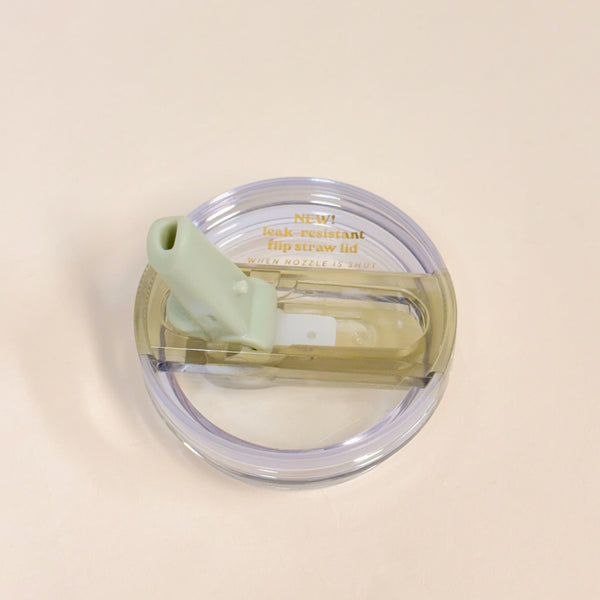20 oz Green Lifestyle Flip Straw Replacement Lid