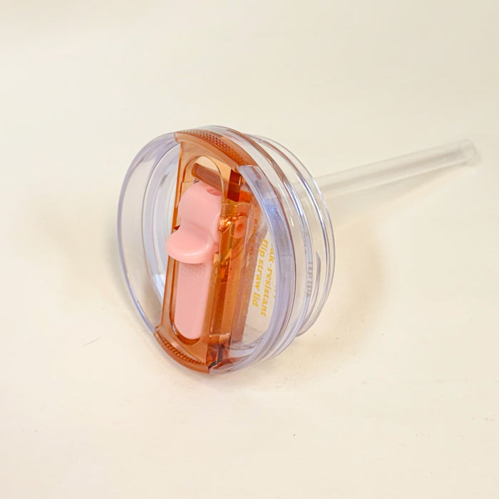 20 oz Peach Lifestyle Flip Straw Replacement Lid