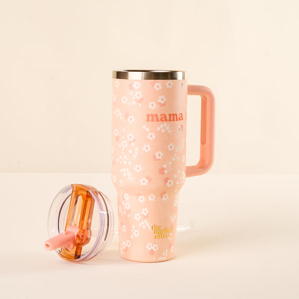 Mama Peach 40 oz Lifestyle Flip Straw Tumbler