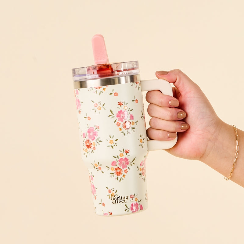 Endless Daydream Cream 20 oz Lifestyle Flip Straw Tumbler