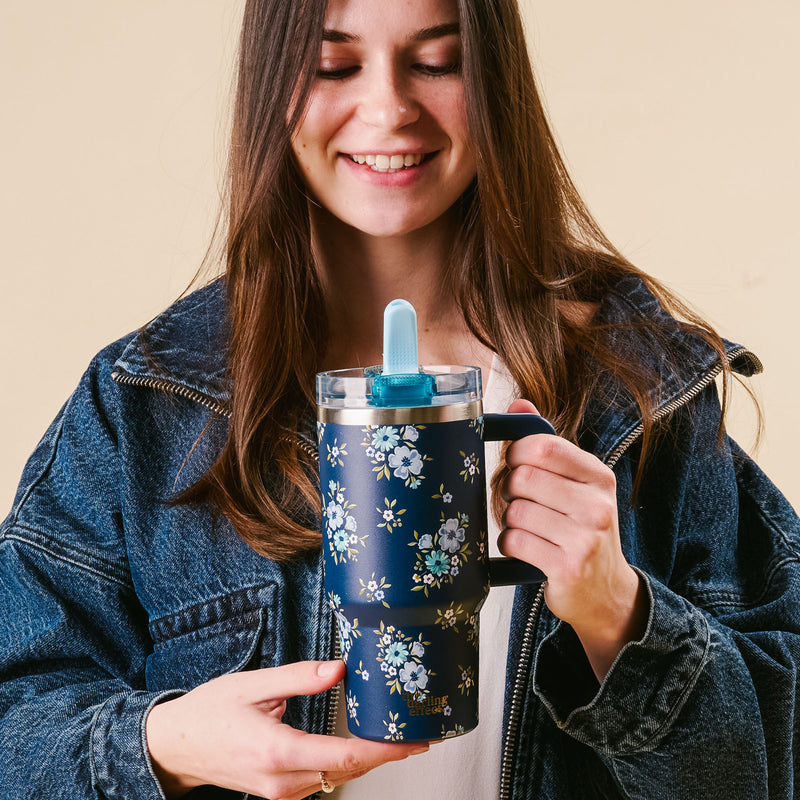 Endless Daydream Navy 20 oz Lifestyle Flip Straw Tumbler