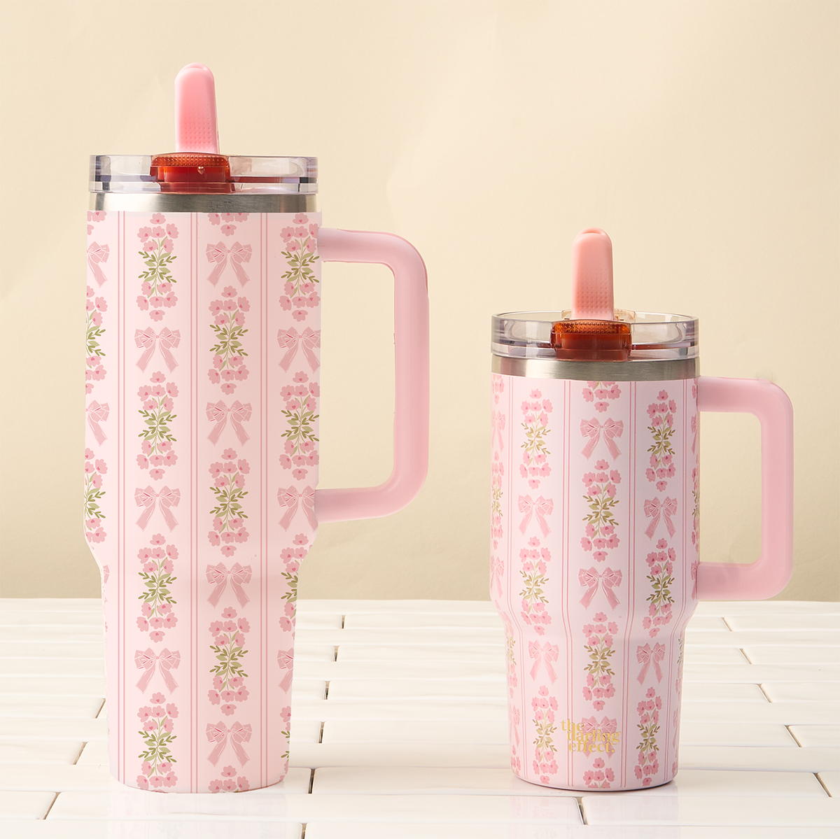 Oh So Fancy Pink 20 oz Lifestyle Flip Straw Tumbler