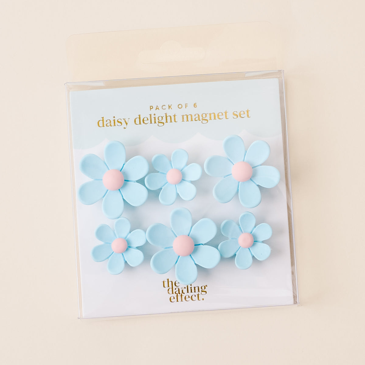 Blue Daisy Delight Magnet Set