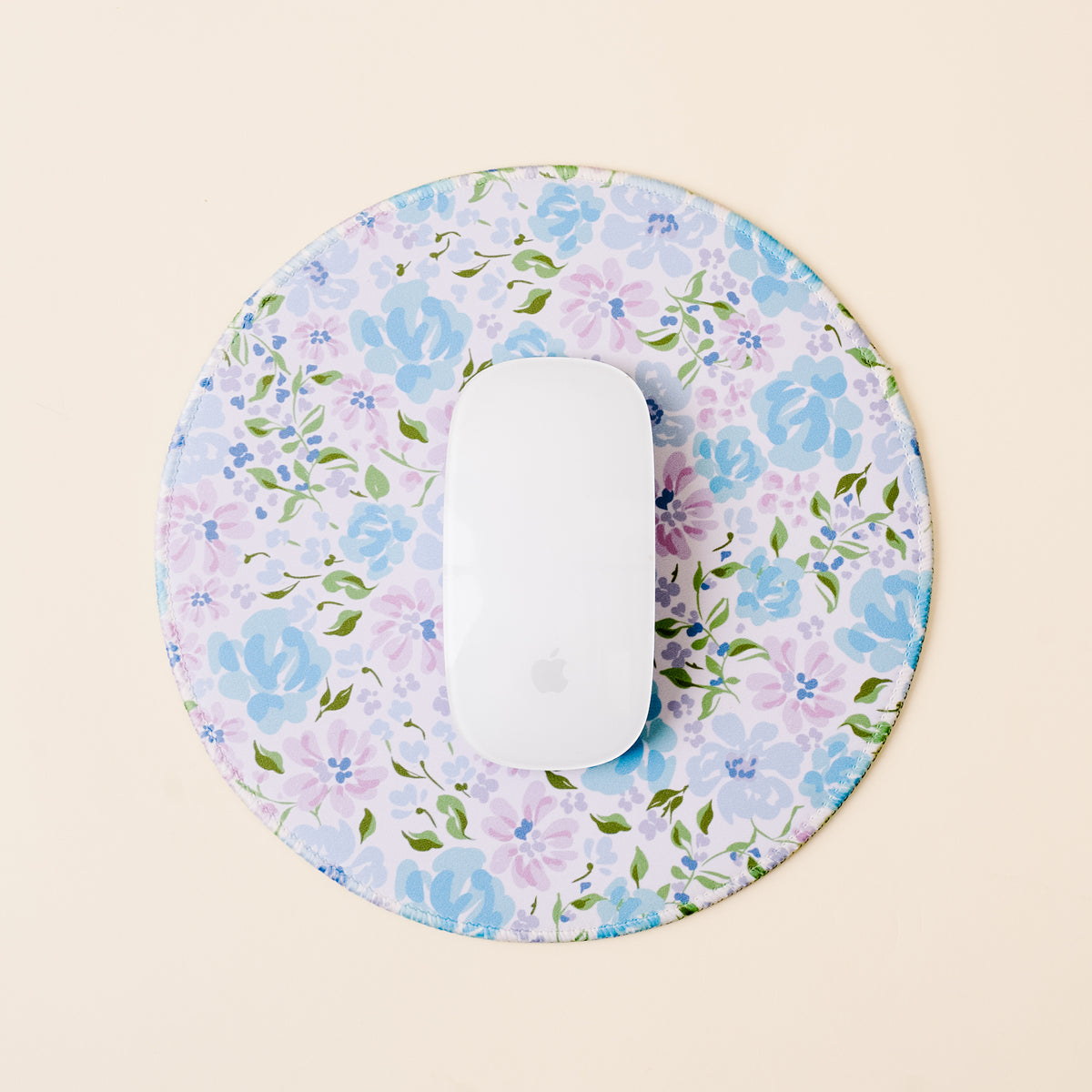 Secret Garden Blue Chic Clicks Mouse Pad