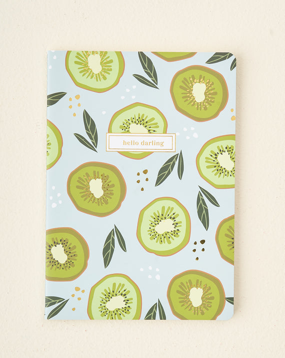 Citrus Notebook Set, Set of 3 Notebooks, College Ruled Pages