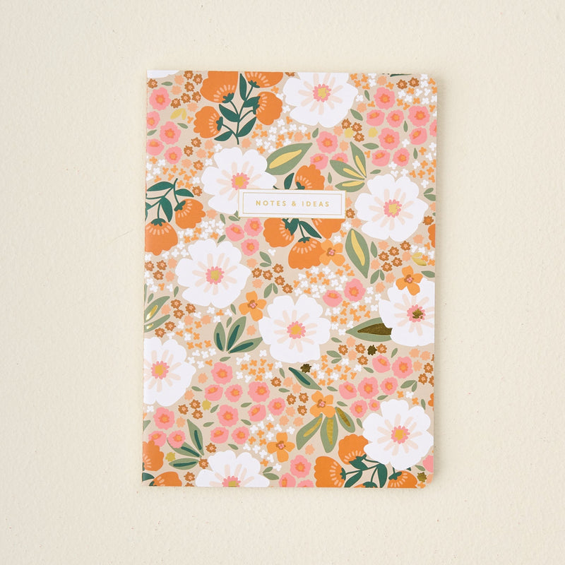 Sweet Meadow Orange Notebook