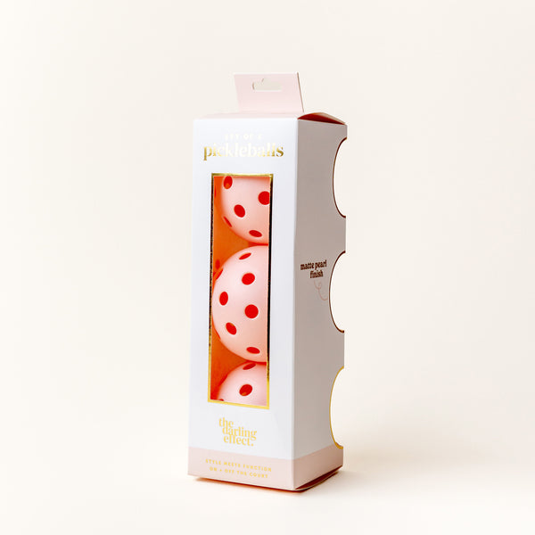 Pink Pickleball Ball Set