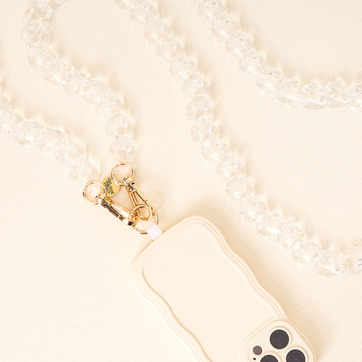 Clear Hold the Phone Crossbody Chain