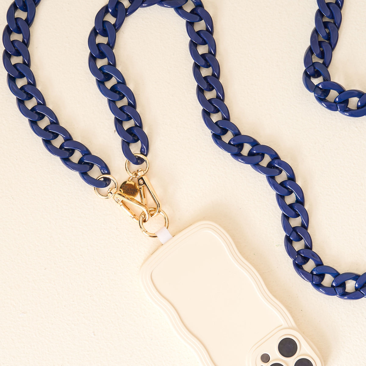 Navy Hold the Phone Crossbody Chain