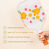 Pickleball Paddle - Bright + Bloomy - Cream