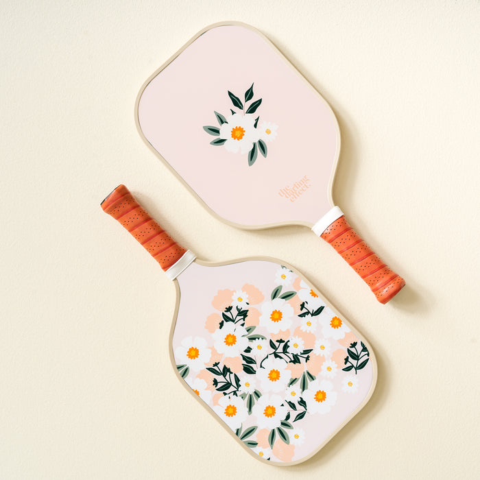 Flower Talk-Pink Pickleball Paddle