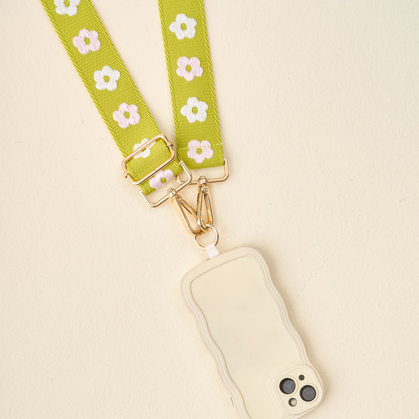 Green Hold the Phone Crossbody Strap