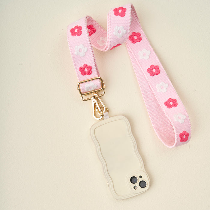 Hot Pink Hold the Phone Crossbody Strap