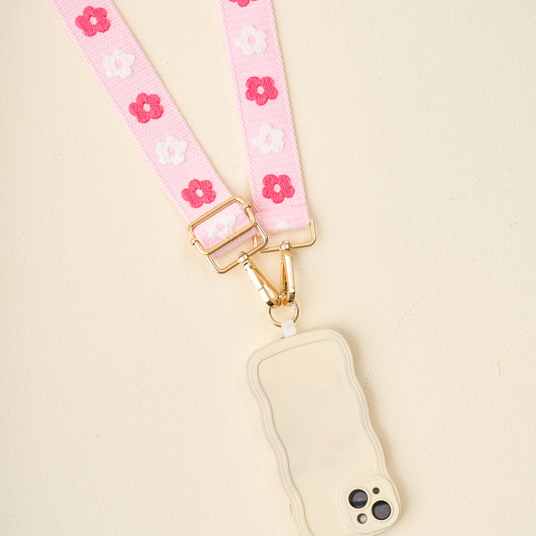 Hot Pink Hold the Phone Crossbody Strap