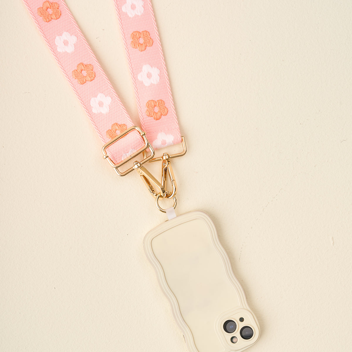Pink Hold the Phone Crossbody Strap