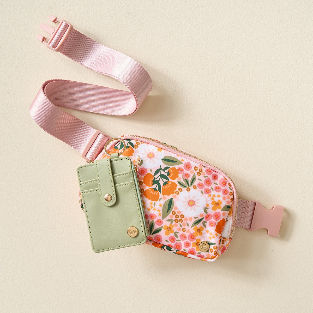 Sweet Meadow Print Belt Bag & Wallet Set
