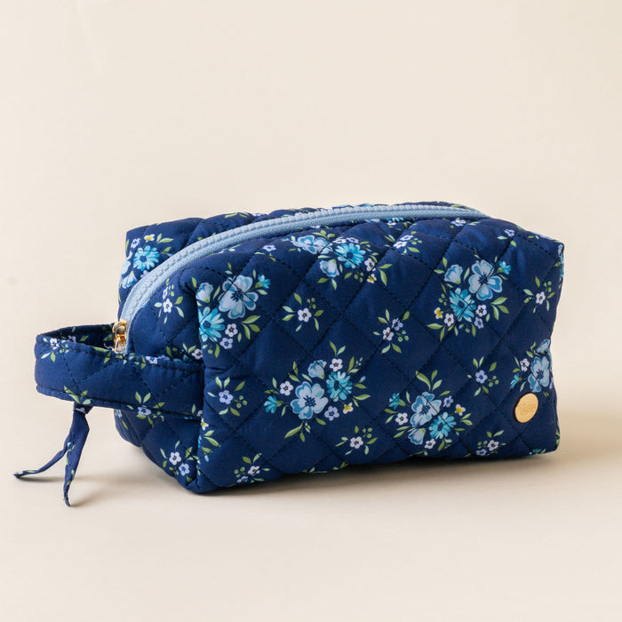 Endless Daydream Navy Essentials Quilted Cosmetic Pouch