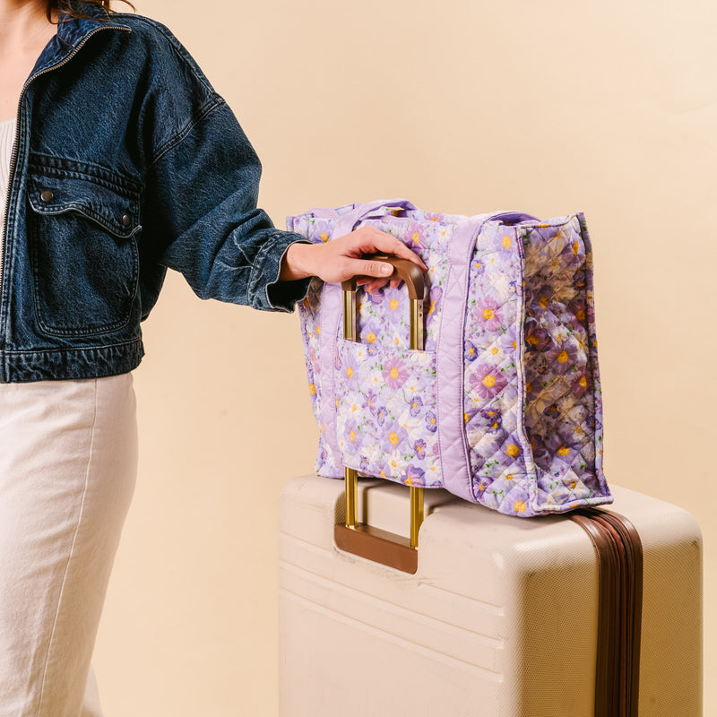 Bouquet Beauty Purple The Everyday Quilted Tote Bag