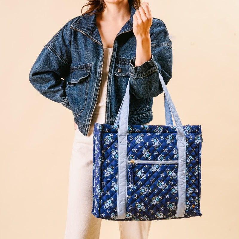 Endless Daydream Navy The Everyday Quilted Tote Bag