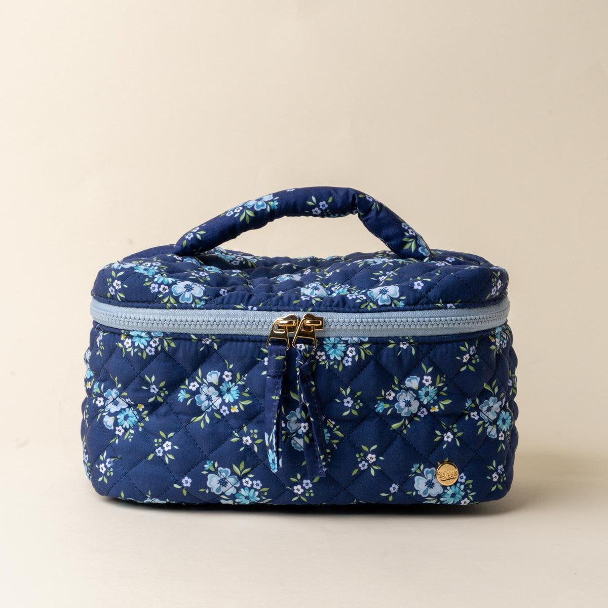 Endless Daydream Navy Glam & Go Quilted Cosmetic Bag