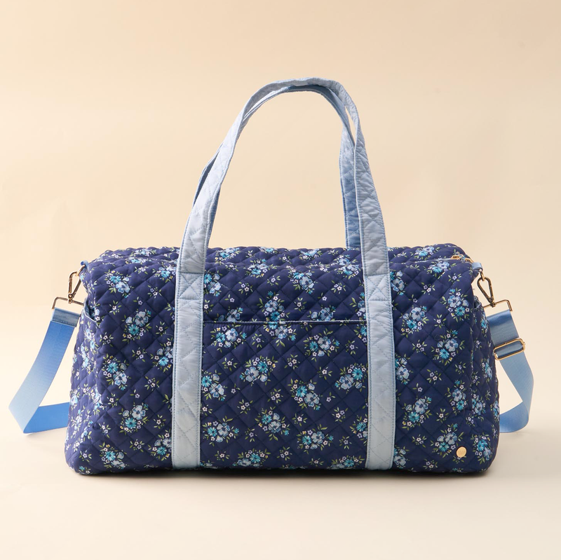 Endless Daydream Navy On-the-Go Quilted Weekender Bag